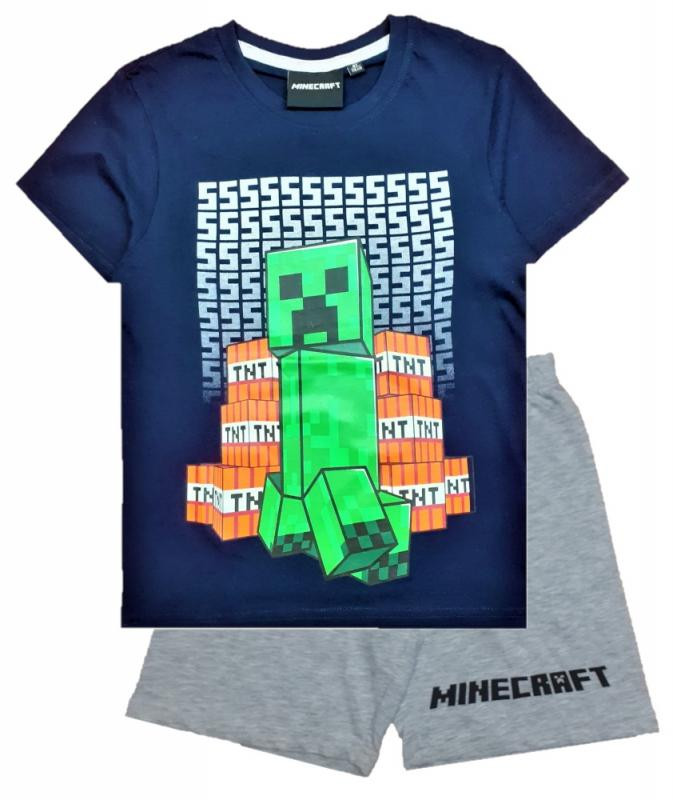 Minecraft gyerek rövid pizsama 10 év