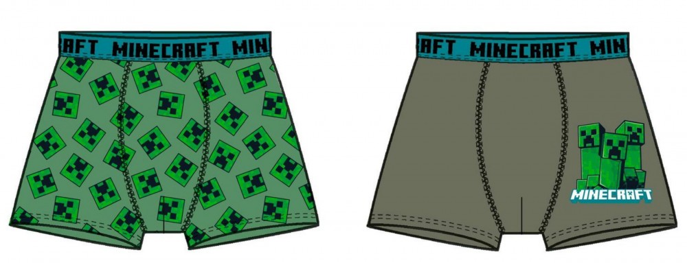 Minecraft gyerek boxeralsó 2 darab/csomag 6 év