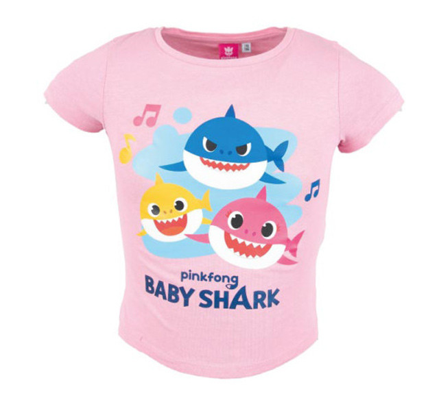 Baby Shark Fun gyerek rövid póló, felső 104 cm