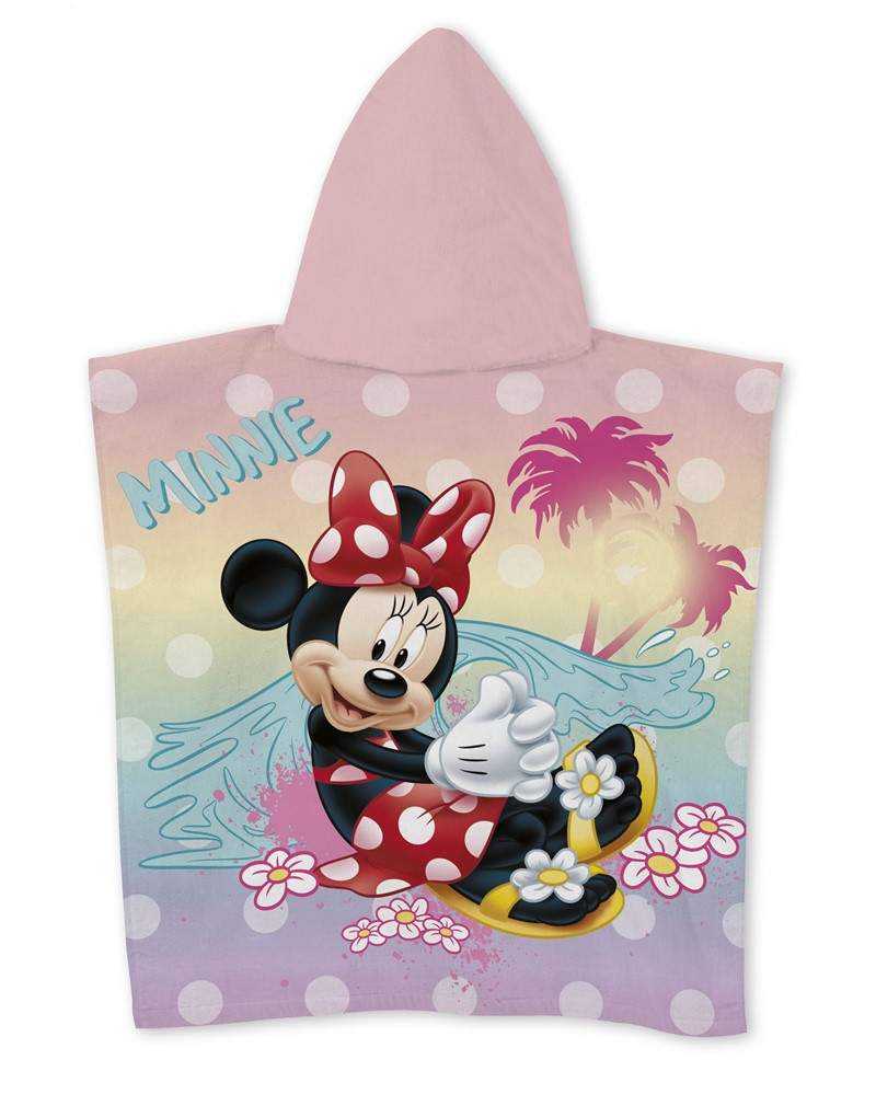 Disney Minnie Happy Days strand törölköző poncsó 55x110 cm (Fast Dry)
