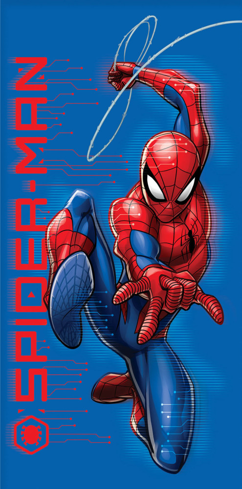 Pókember Jump fürdőlepedő, strand törölköző 70x140 cm
