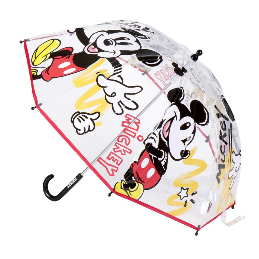Disney Mickey gyerek átlátszó esernyő Ø71 cm