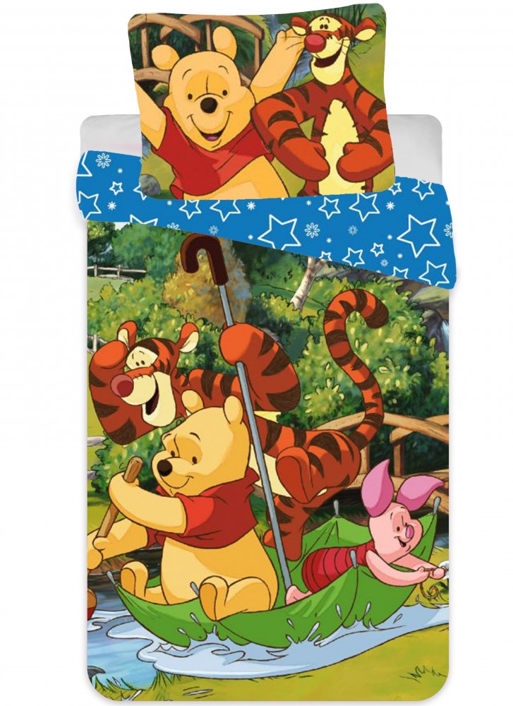 Disney Micimackó gyerek, ovis ágyneműhuzat 90×140cm, 40×55 cm