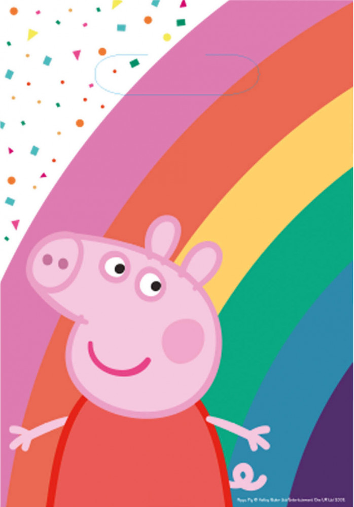 Peppa malac Confetti ajándéktasak, ajándékzacskó 8 db-os
