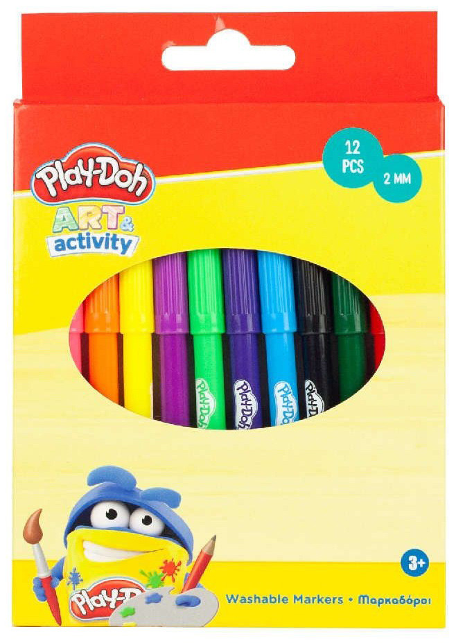 Play-Doh Art kimosható filctoll 12 db-os