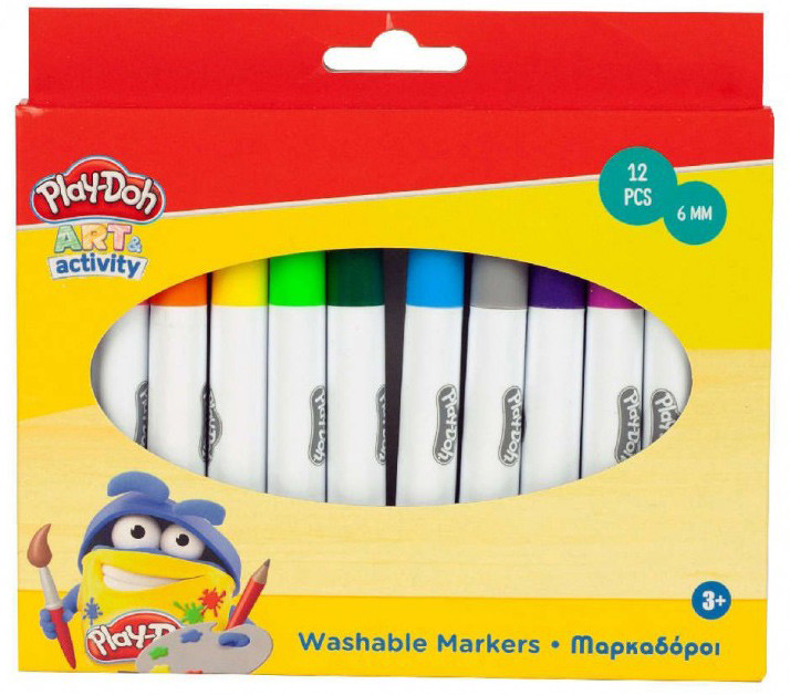 Play-Doh Art kimosható filctoll 12 db-os