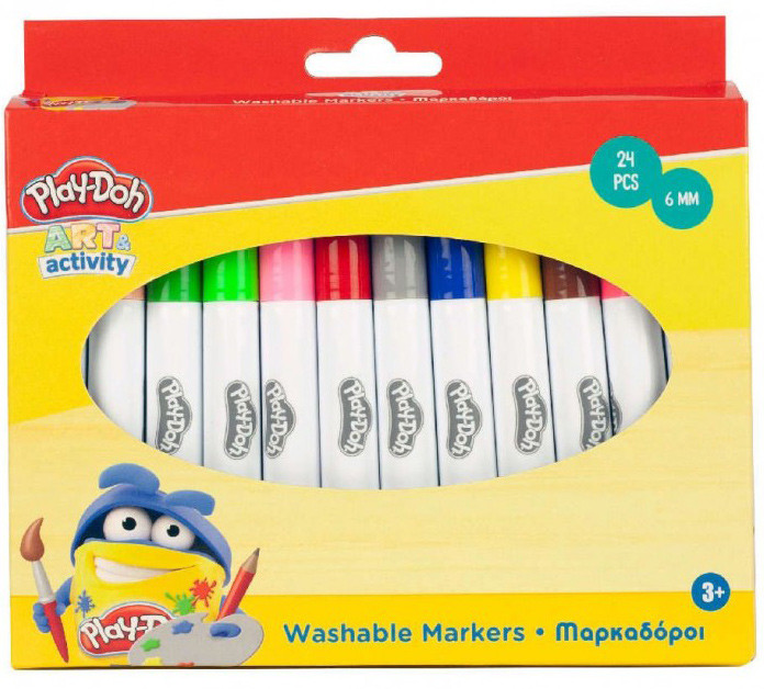 Play-Doh Art kimosható filctoll 24 db-os