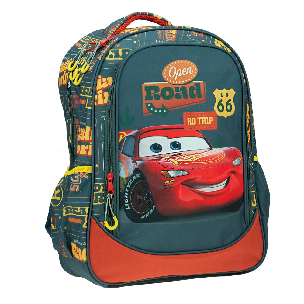 Disney Verdák Road iskolatáska, táska 46 cm
