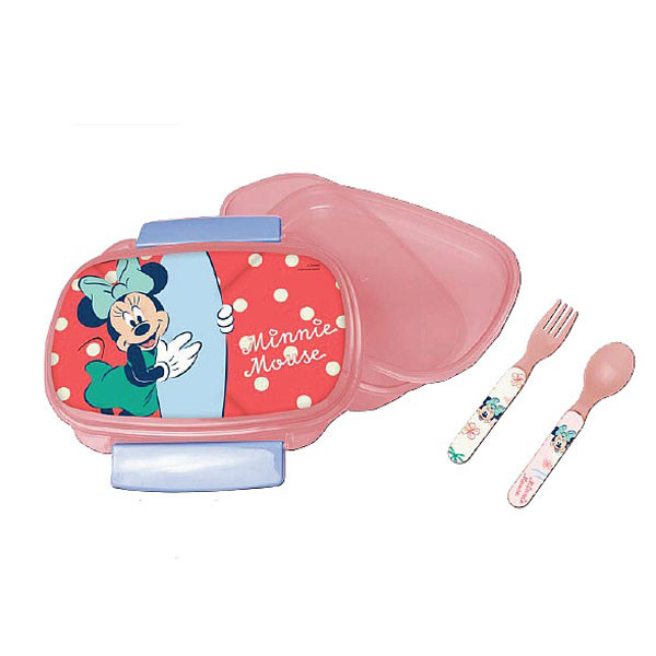 Disney Minnie Surf szendvicsdoboz + evőeszköz szett