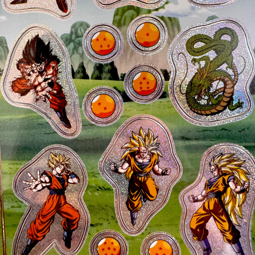 Dragon Ball Progress hologrammos matrica szett