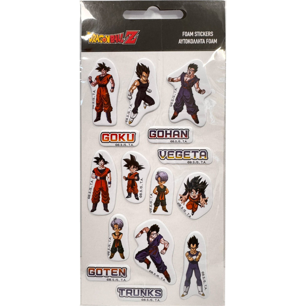 Dragon Ball pufi szivacs matrica szett