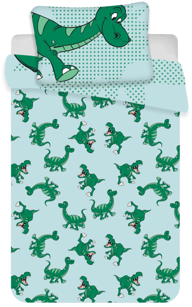 Disney Mickey Dino gyerek, ovis ágyneműhuzat 100×135cm, 40×60 cm