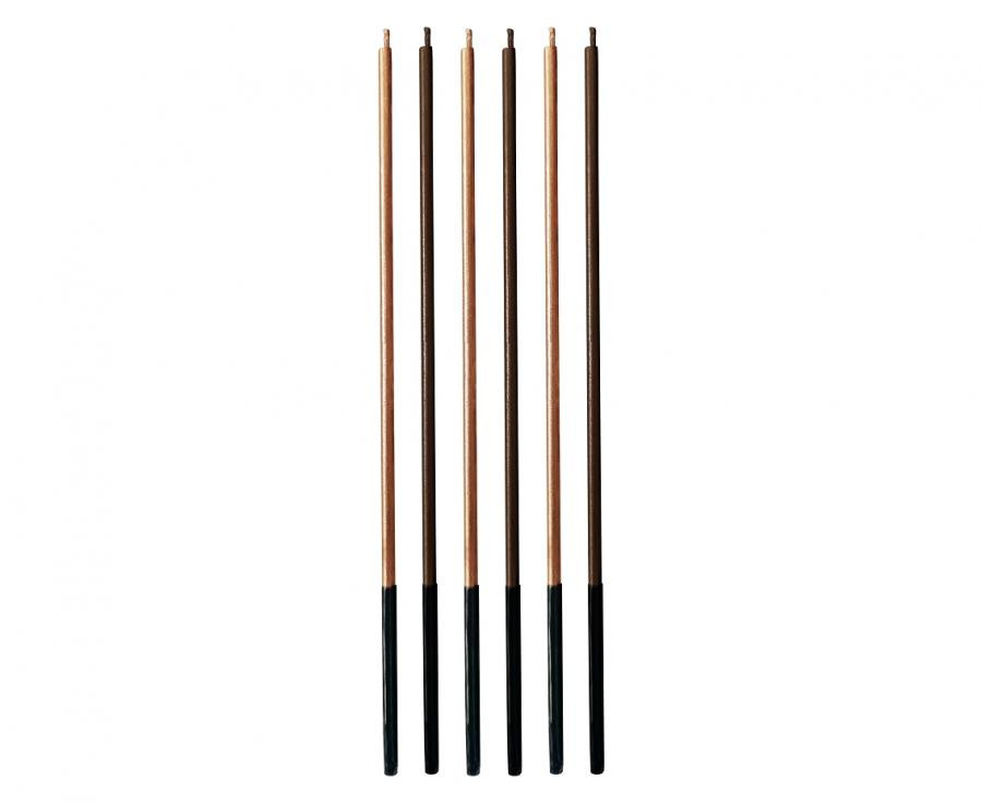 Metallic Mocca, Barna tortagyertya, gyertya szett 6 db-os