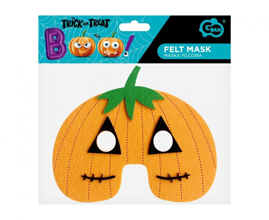 Tök Orange filc maszk 19 cm