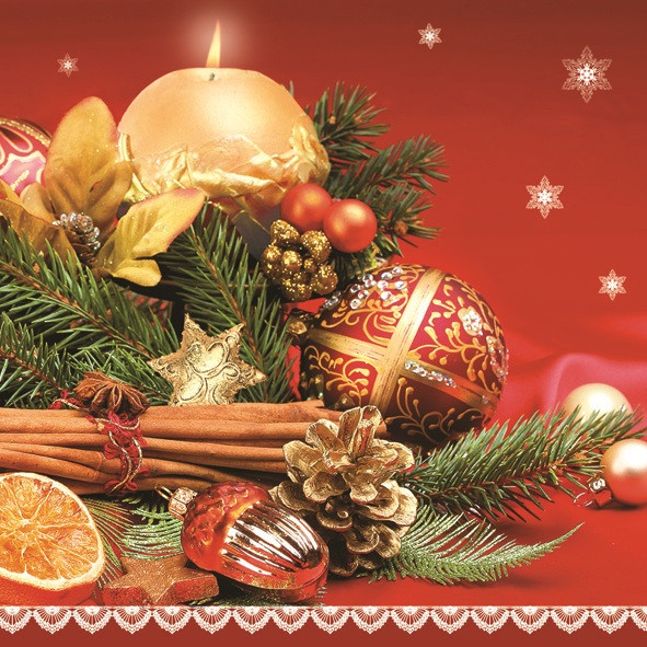 Karácsony Spices szalvéta 20 db-os 33x33 cm