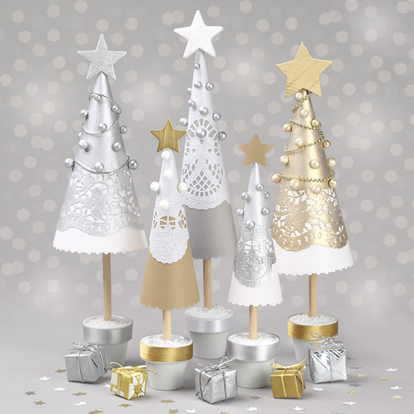 Karácsony Handmade Trees szalvéta 20 db-os 33x33 cm