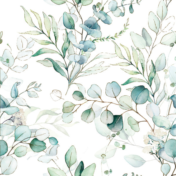Virág Eucalyptus Twigs szalvéta 20 db-os 25x25 cm