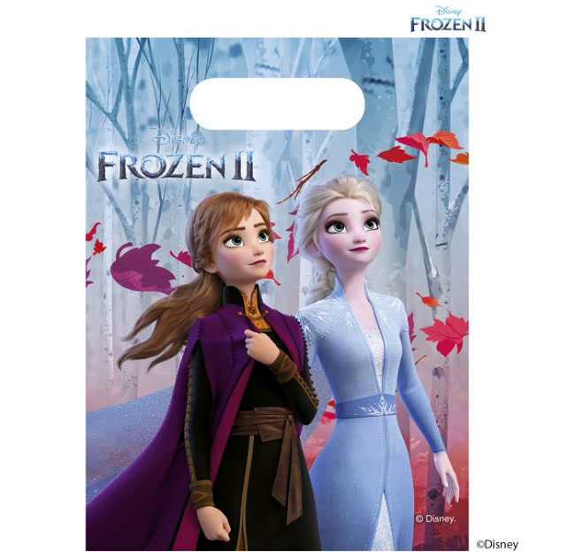 Disney Jégvarázs Leaf ajándéktasak, ajándékzacskó 6 db-os