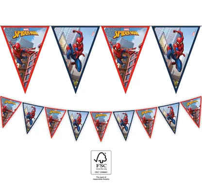 Pókember Crime Fighter zászlófüzér FSC 2,3 m