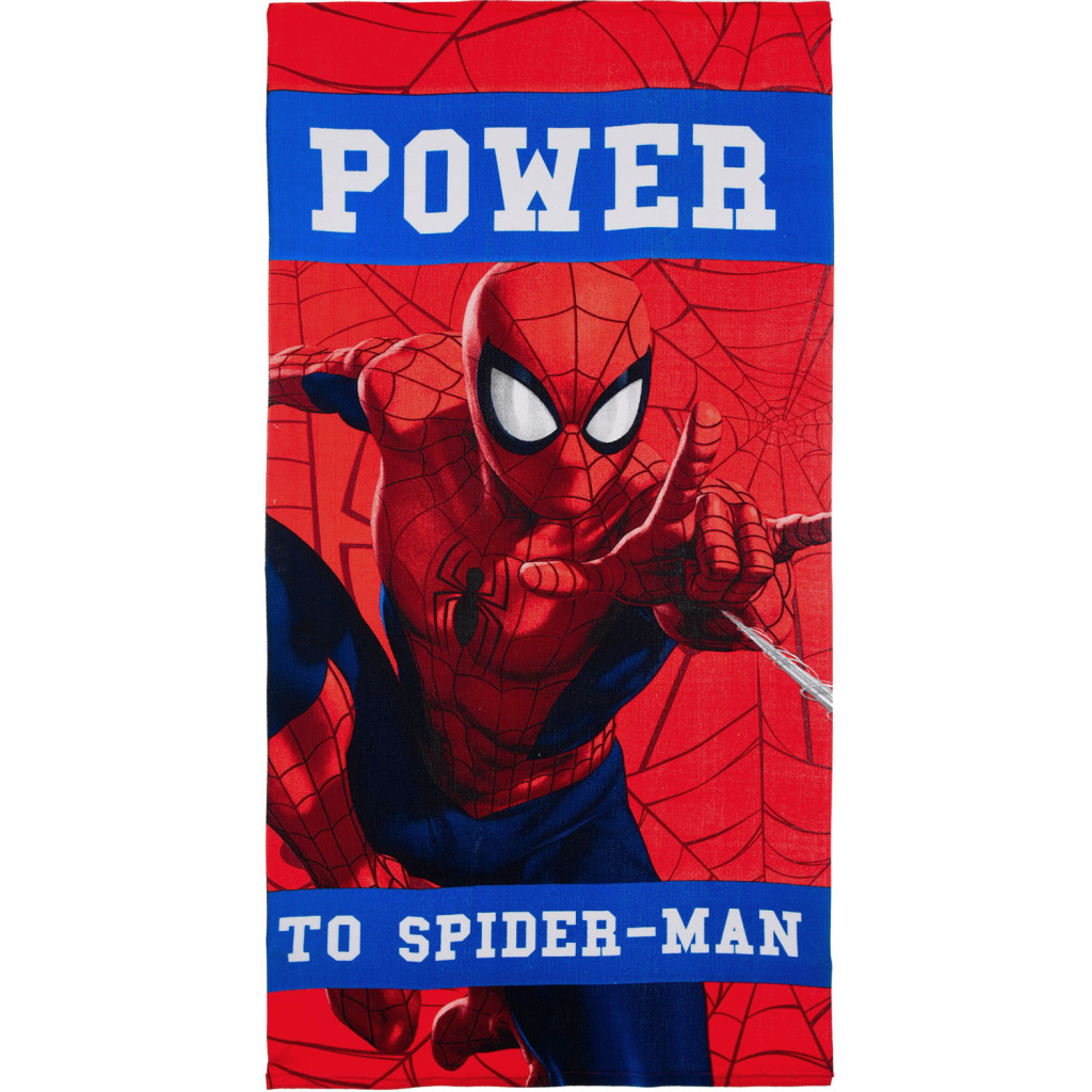 Pókember Power fürdőlepedő, strand törölköző 70x140cm (Fast Dry)