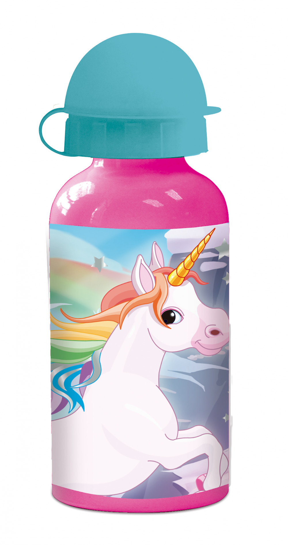 Unikornis Rainbow alumínium kulacs 400 ml